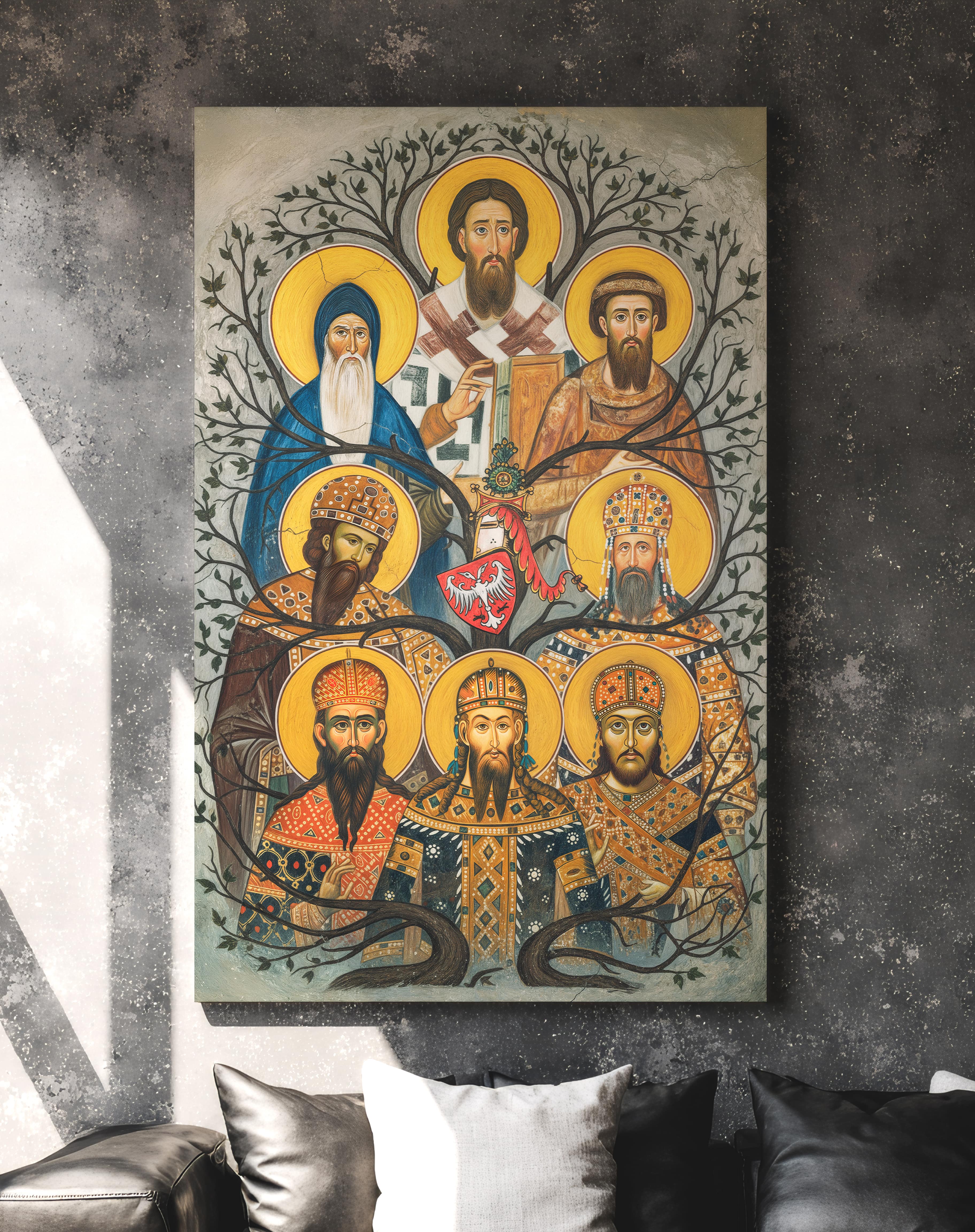 Nemanjići - Slika na platnu