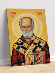 Sveti Nikola - ikona na platnu