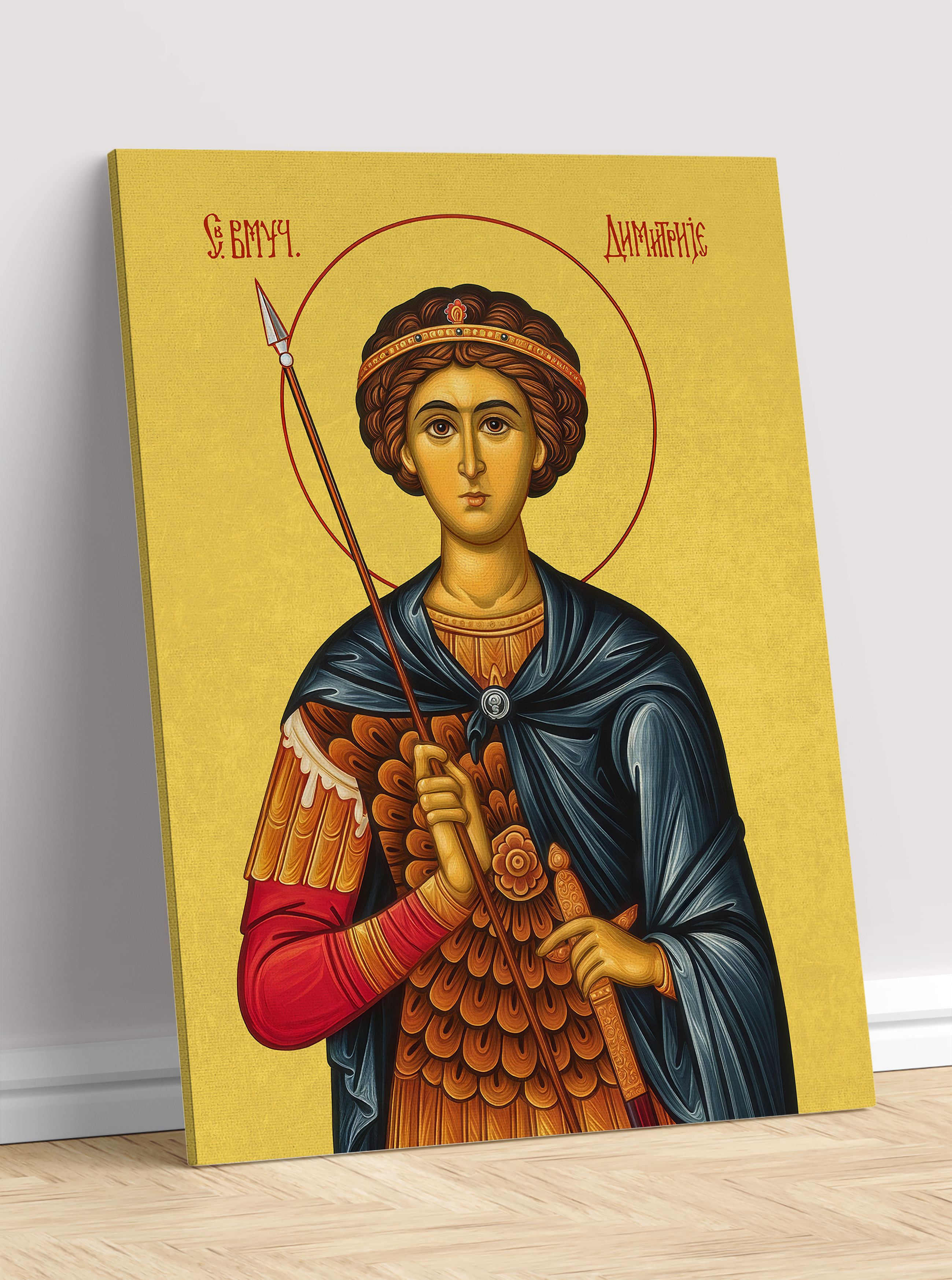 Sveti Dimitrije - Ikona na platnu