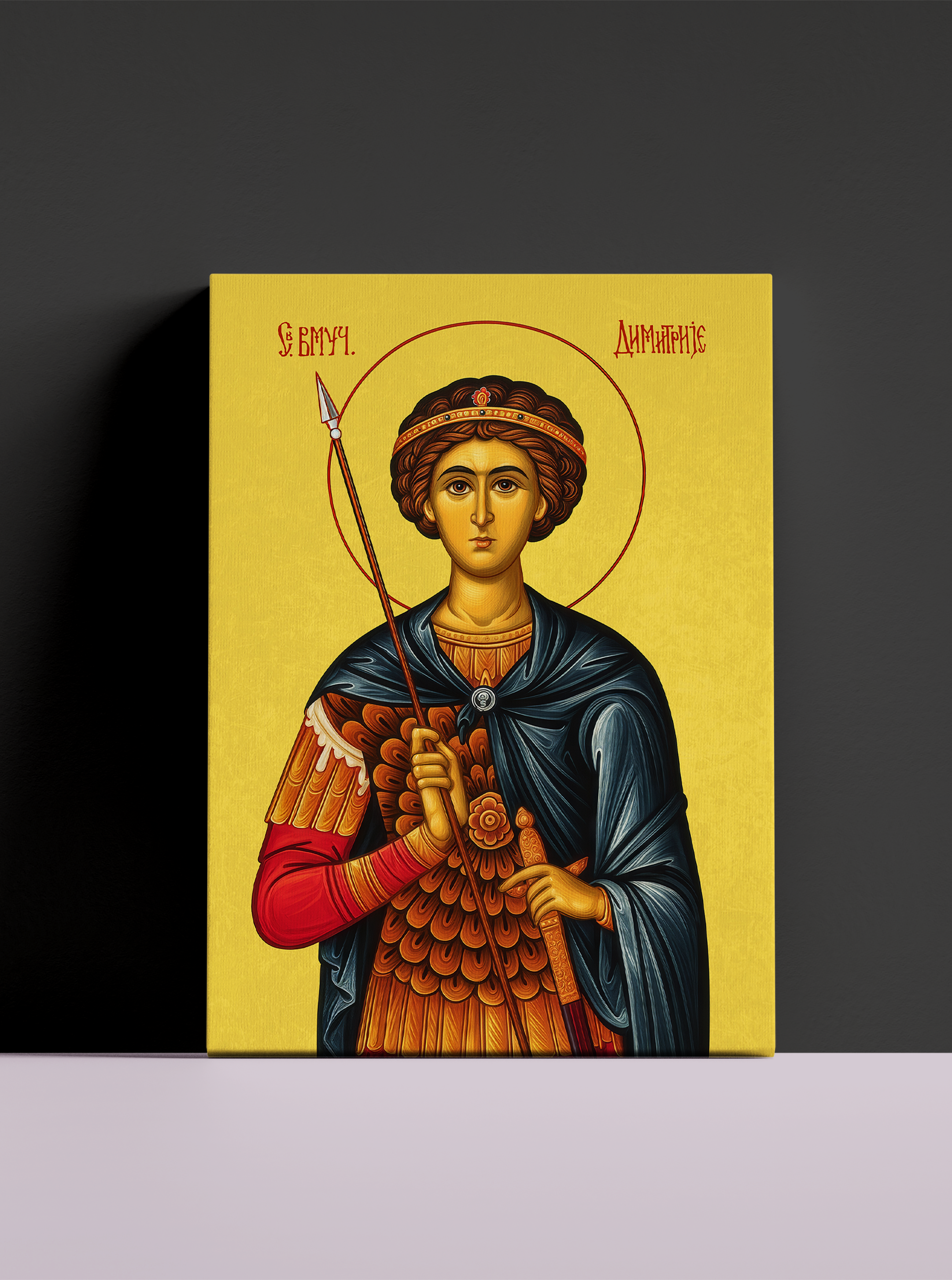 Sveti Dimitrije - Ikona na platnu